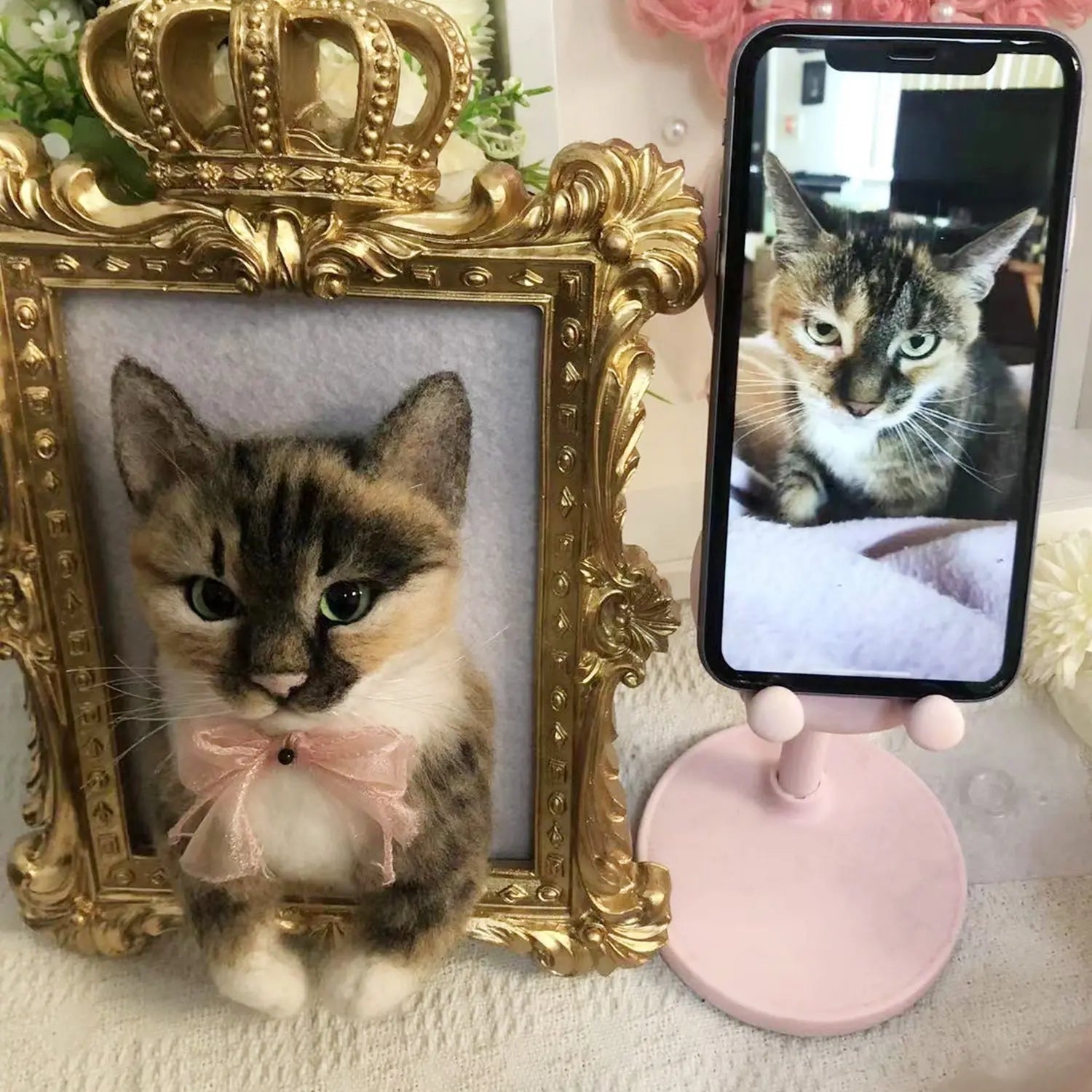 Original Pet Portrait Frame Plush Clone Printsforpet