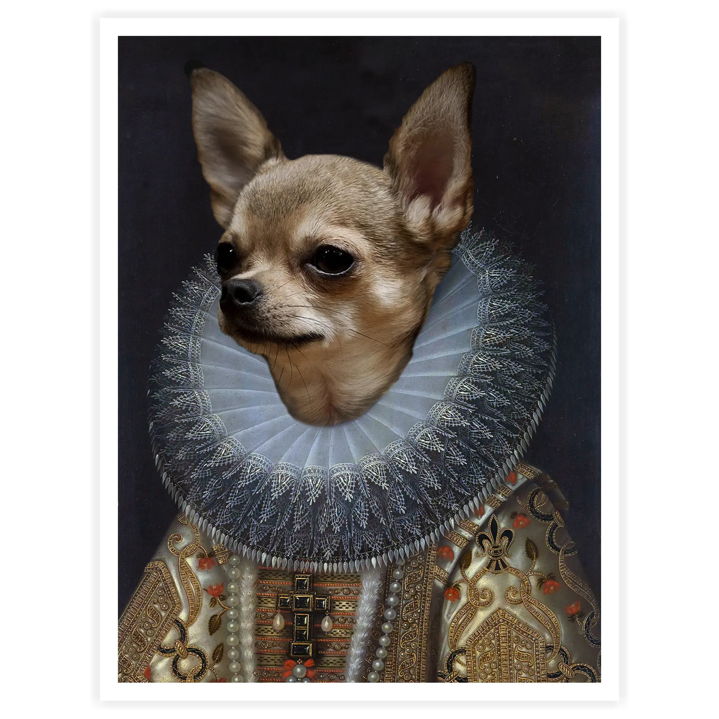 Empress - Personal Custom Vintage Pet Portrait - Printsforpet