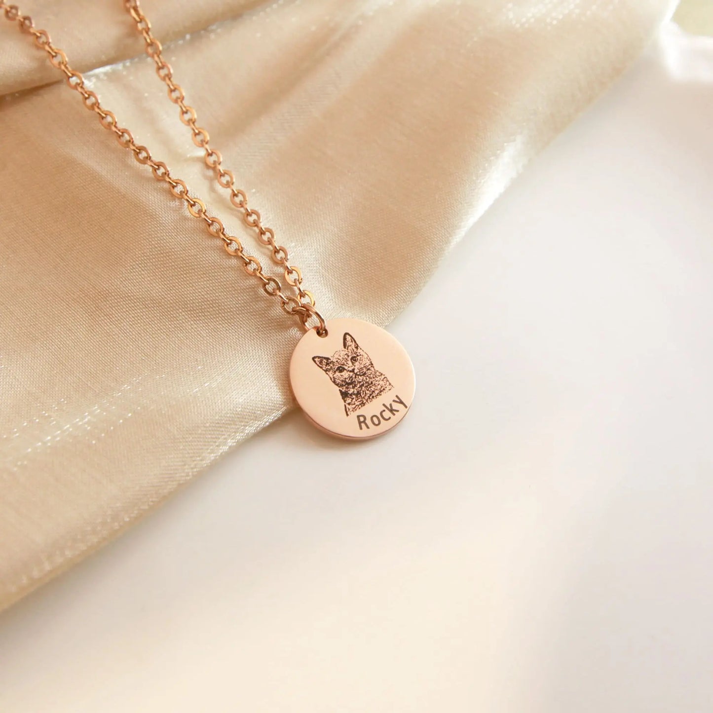 Personalized Pet Face Necklace Printsforpet