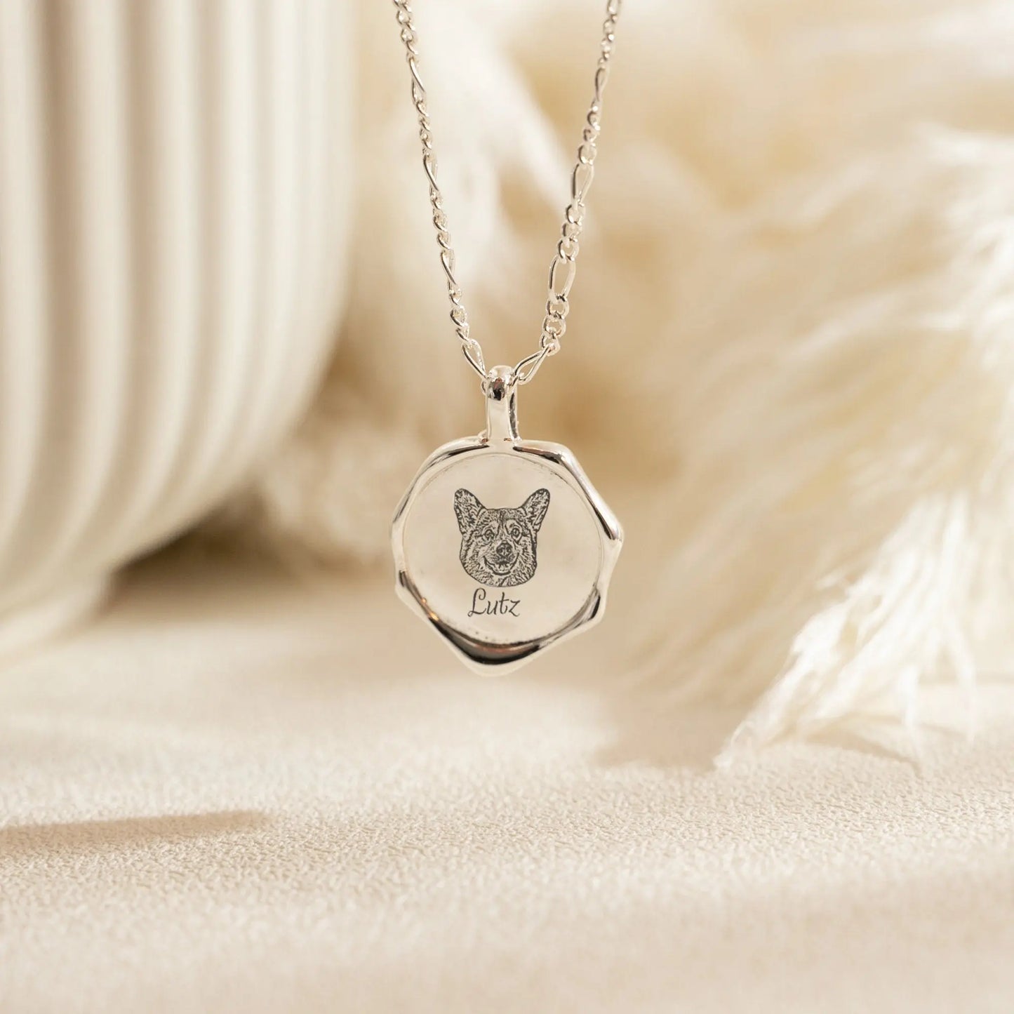 Personalized Pet Portrait Necklace Printsforpet