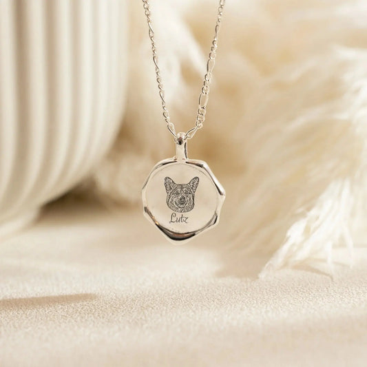 Pet Portrait Necklace+Bracelets Printsforpet