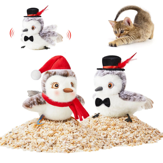 Cat Toys 2 Pcs Flapping Sandpiper Pair-Mate Christmas - Printsforpet