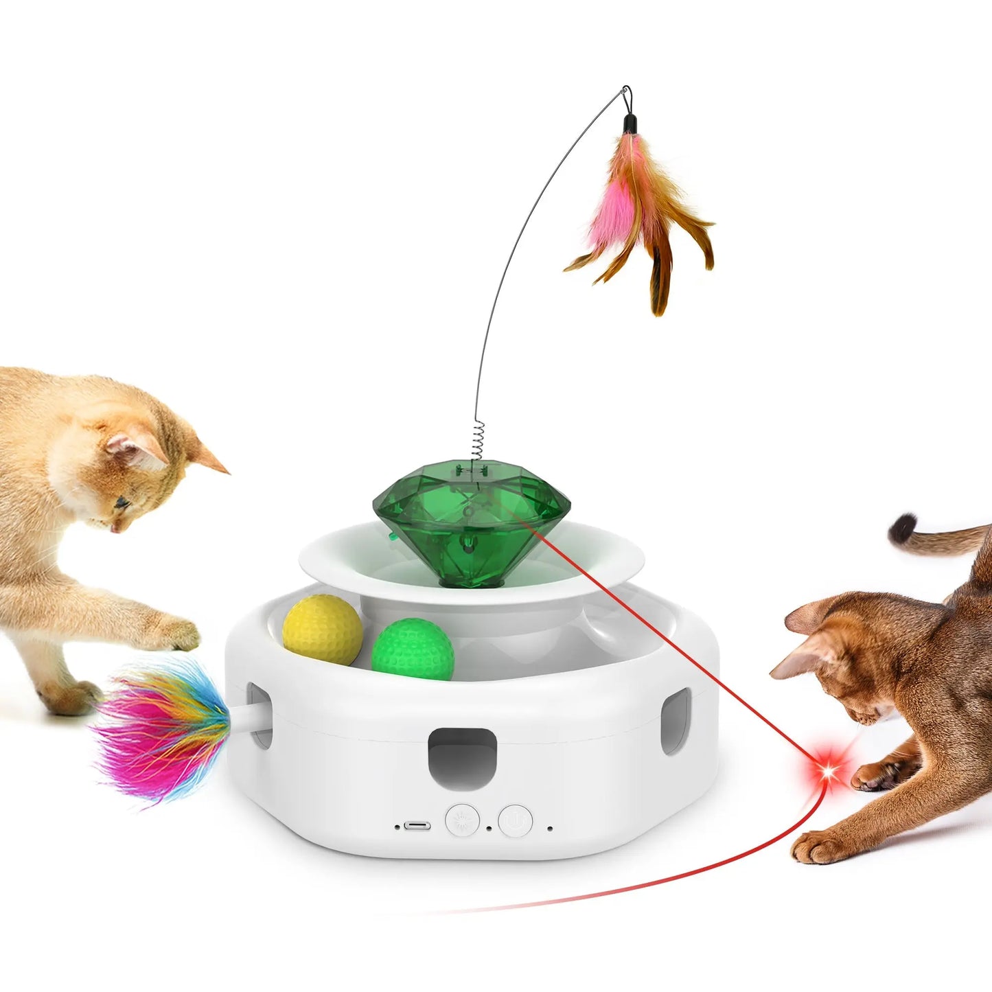 4-in-1 Interactive Cat Laser Toys - Printsforpet