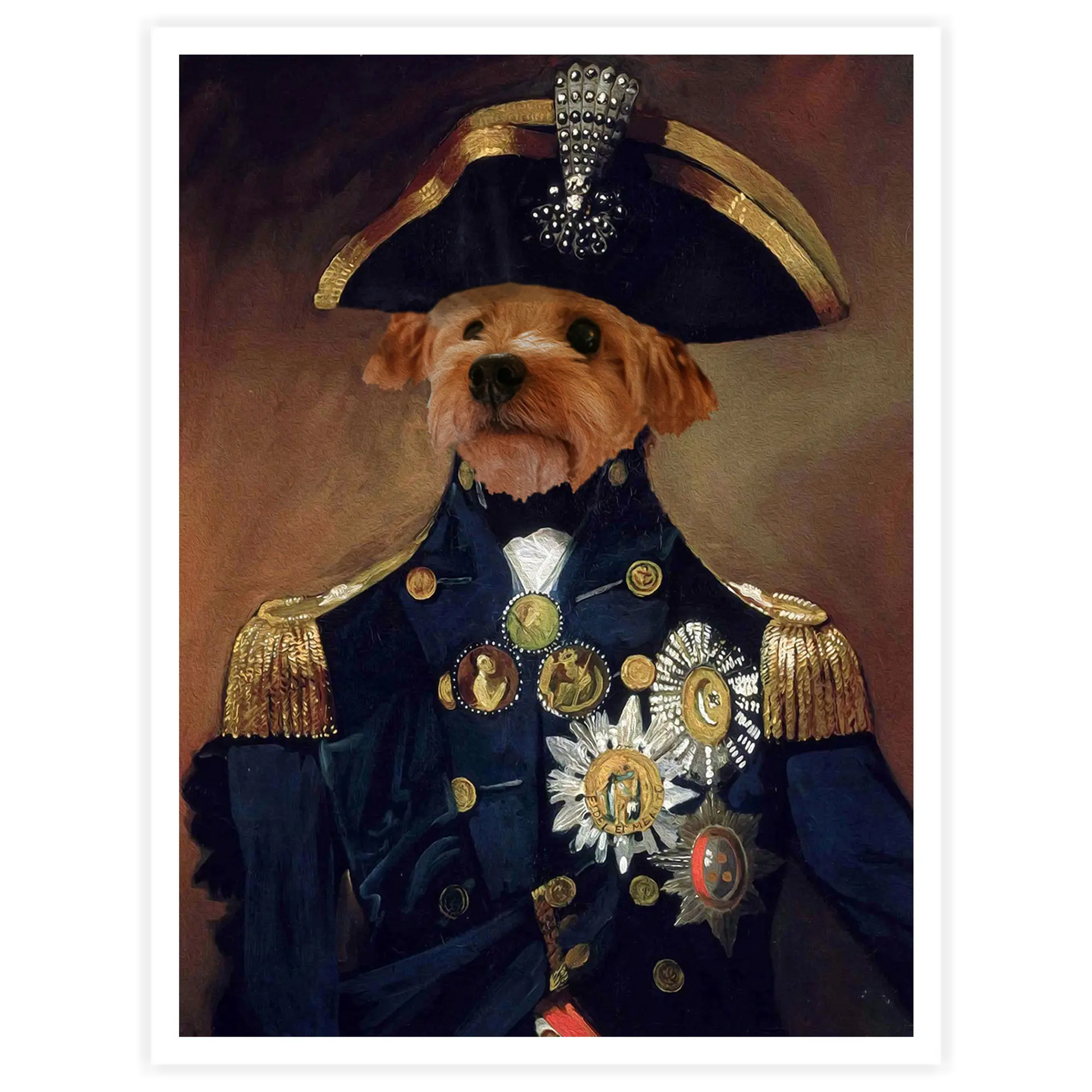 Admiral - Personal Custom Vintage Pet Portrait - Printsforpet