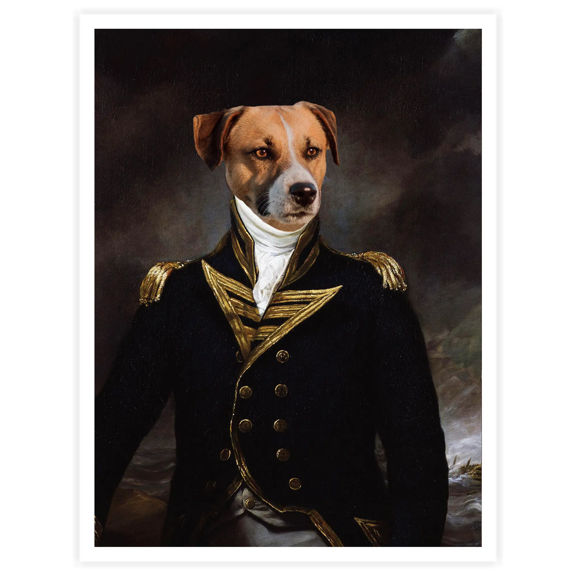 Commodore - Personal Custom Vintage Pet Portrait - Printsforpet