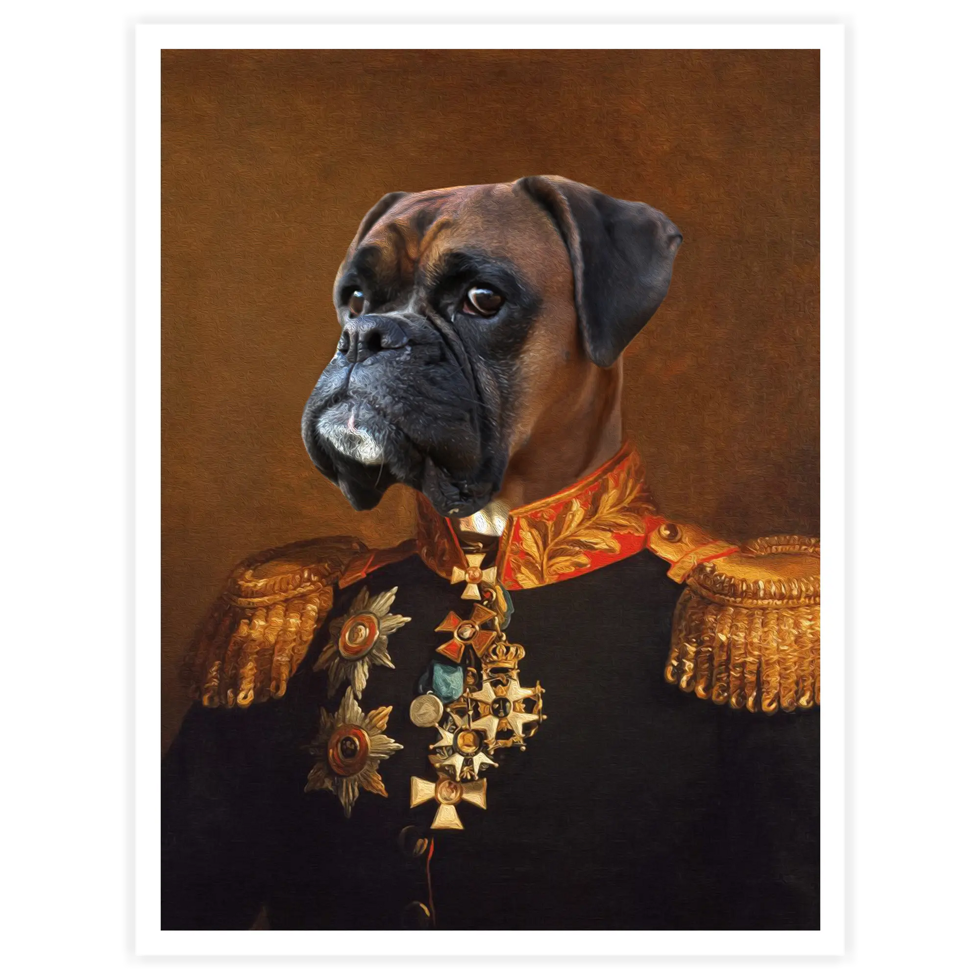 Count - Personal Custom Vintage Pet Portrait - Printsforpet