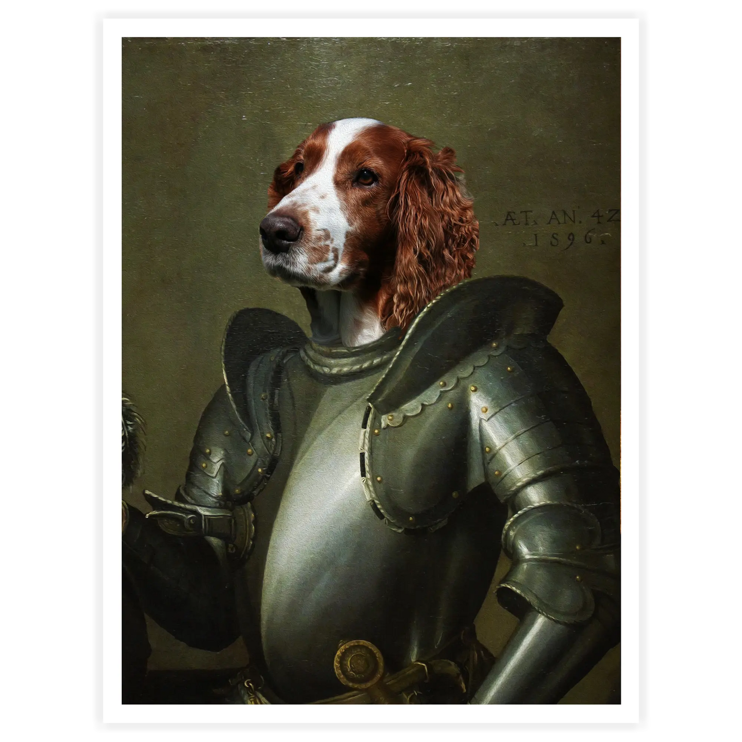 Crusader - Personal Custom Vintage Pet Portrait - Printsforpet