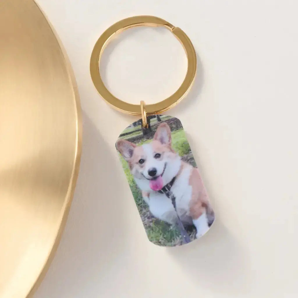 Custom Keychain with Pet Photo Printsforpet