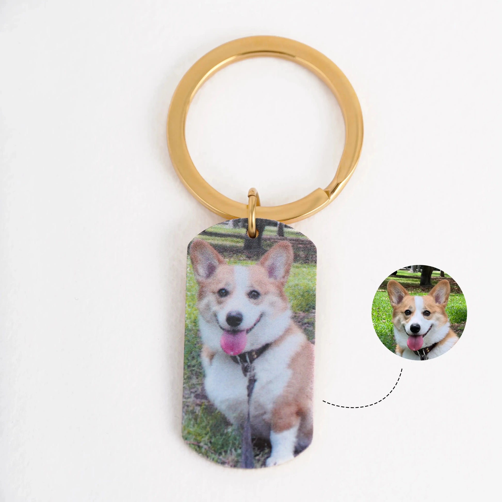 Custom Keychain with Pet Photo Printsforpet