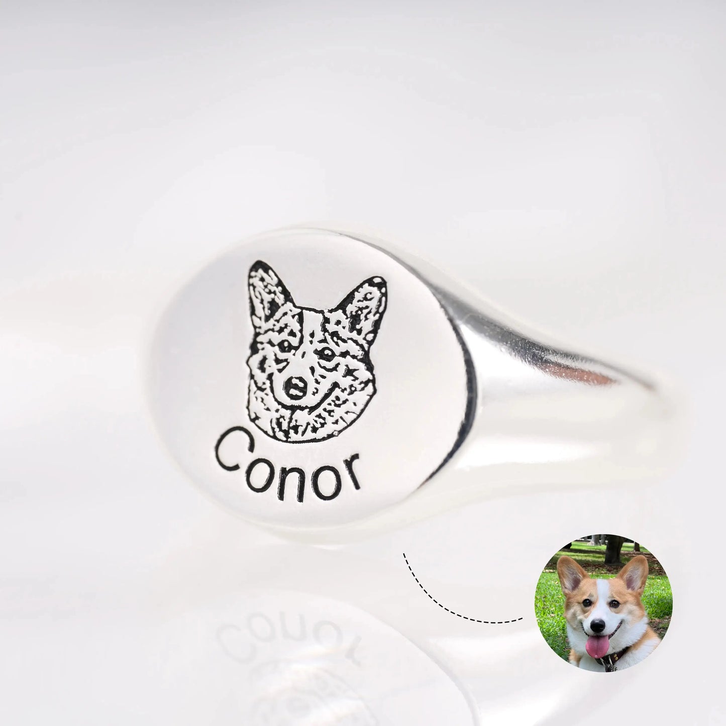 Personalized Dog Face Ring Printsforpet