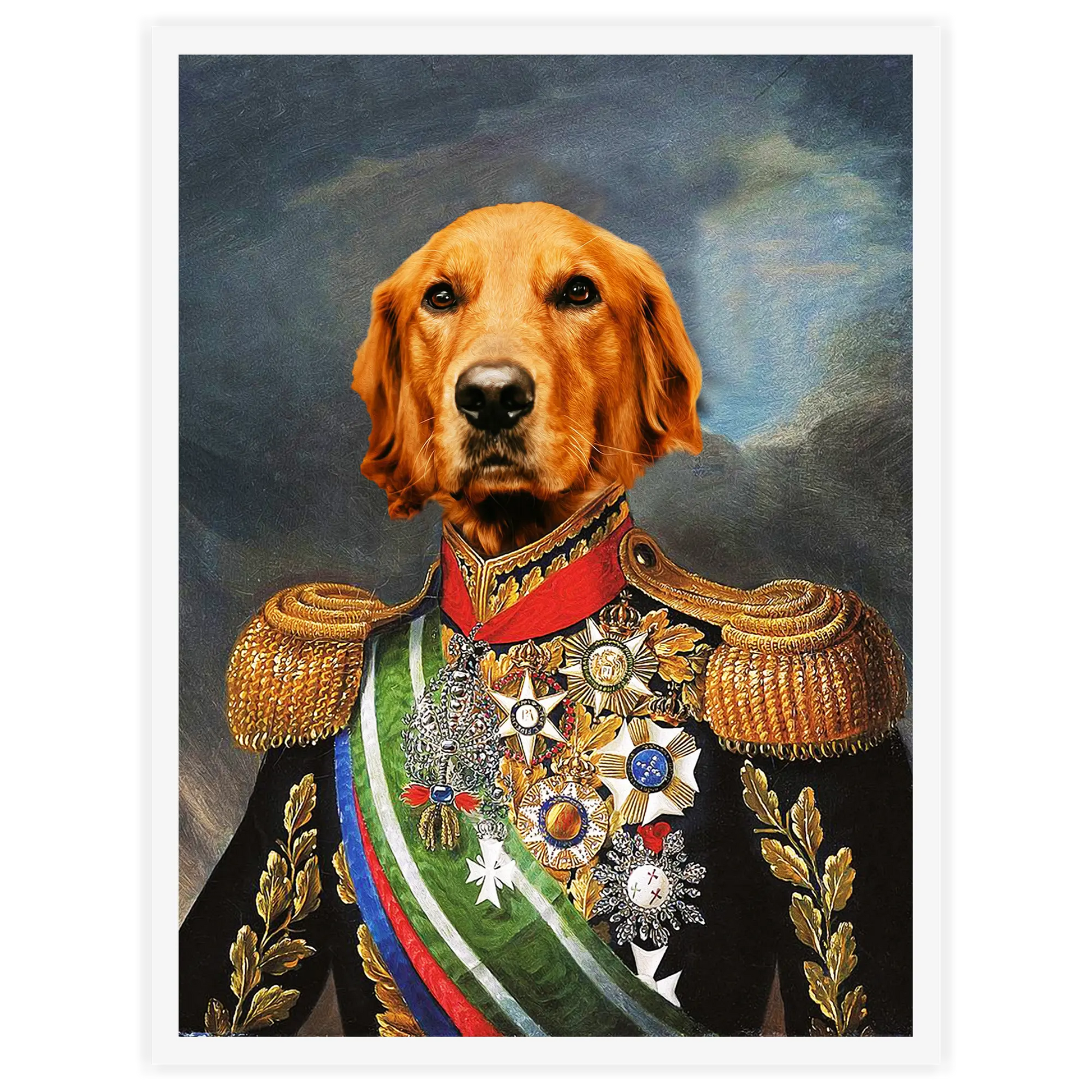 Emperor - Personal Custom Vintage Pet Portrait - Printsforpet