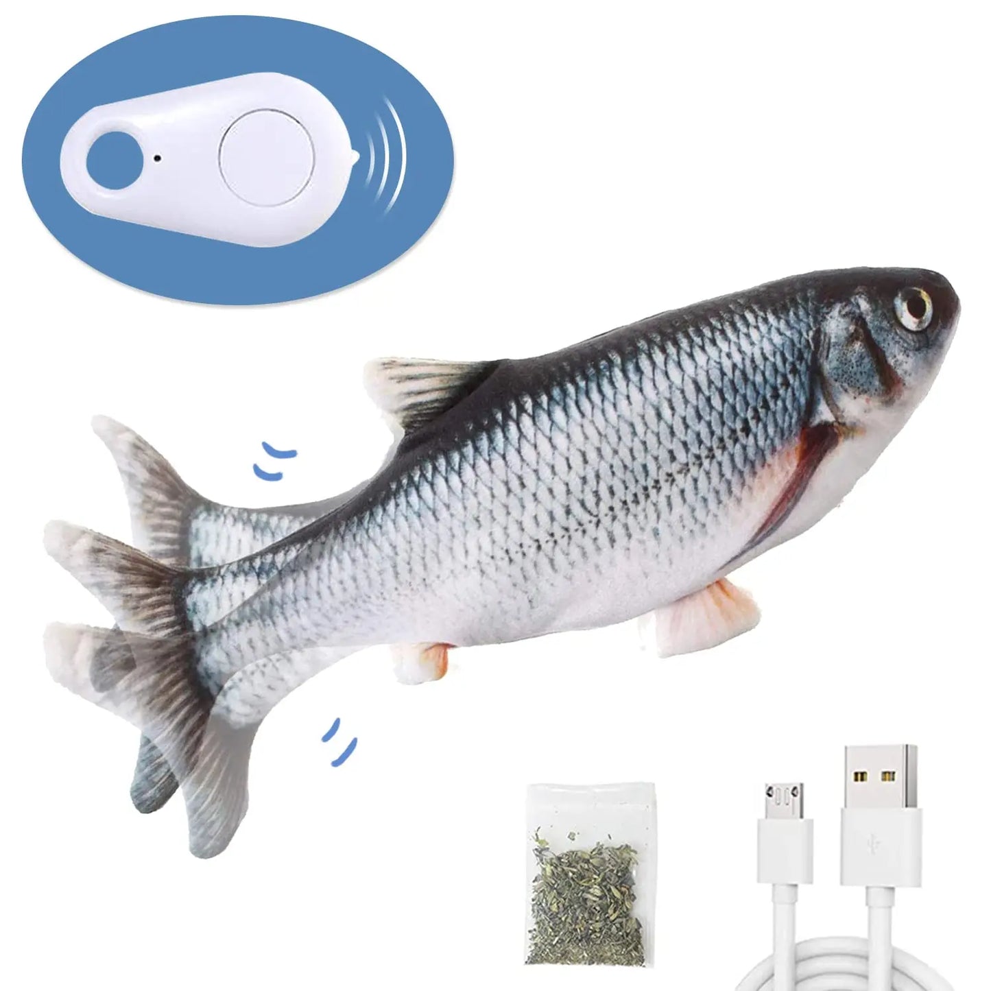 Cat Toys Remote Control Flopping Fish - Printsforpet