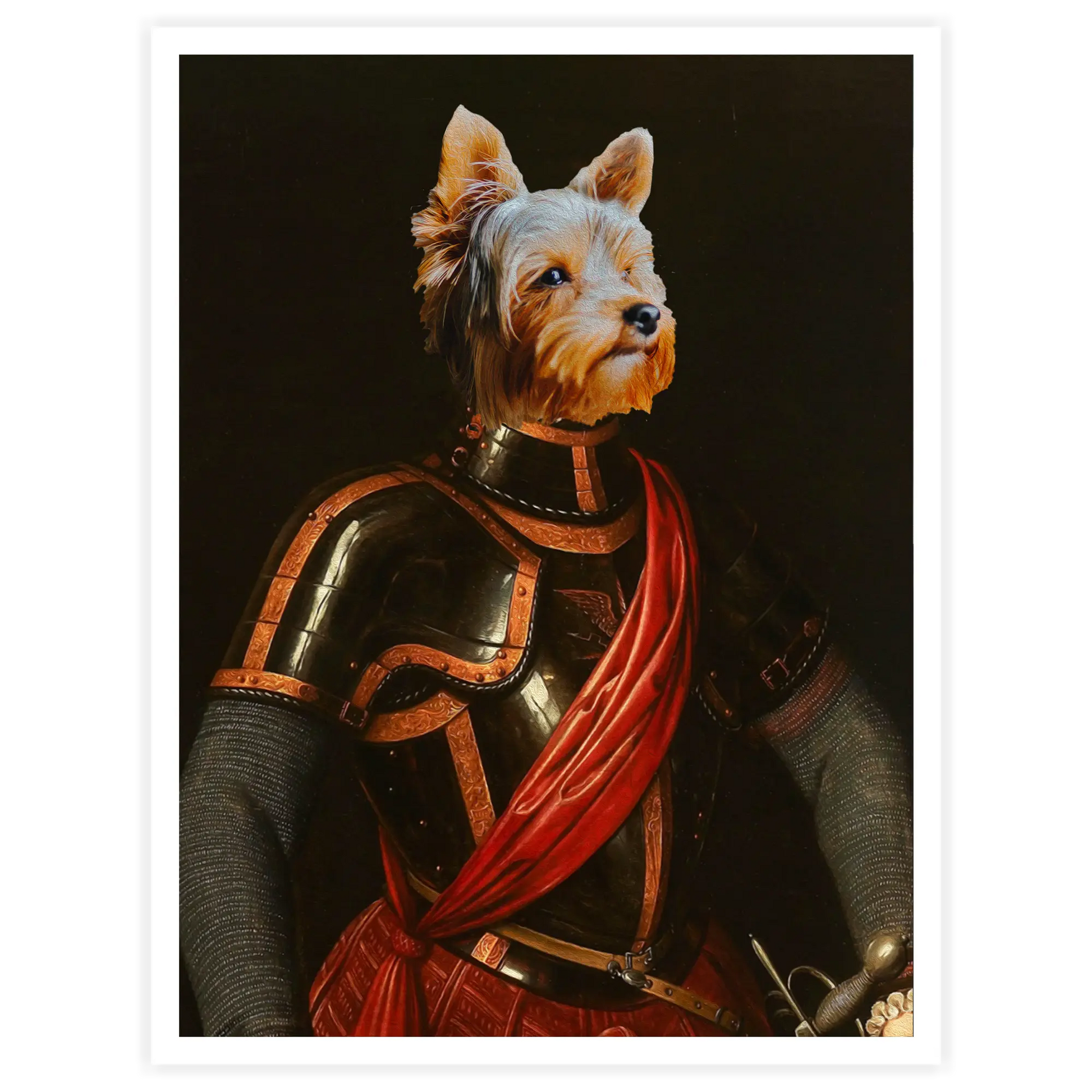 Galahad - Personal Custom Vintage Pet Portrait - Printsforpet