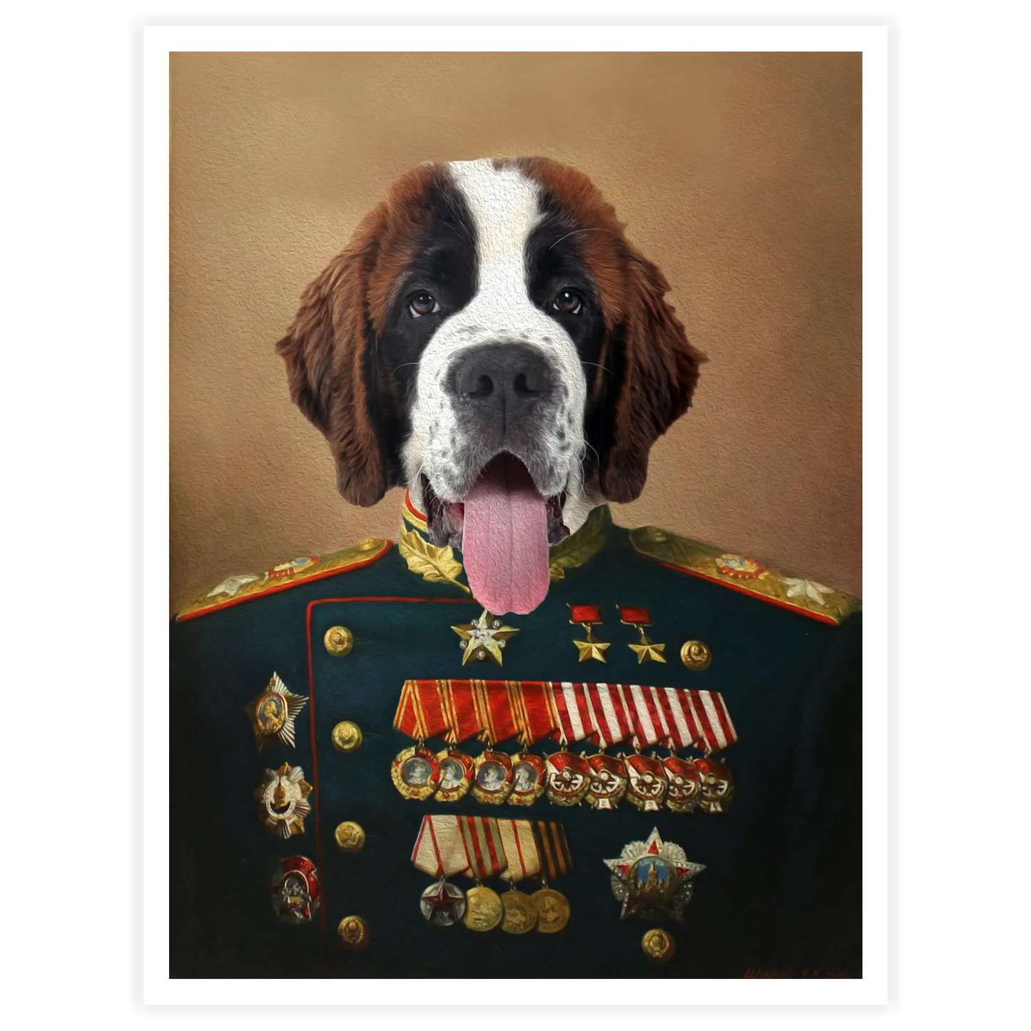 General - Personal Custom Vintage Pet Portrait - Printsforpet