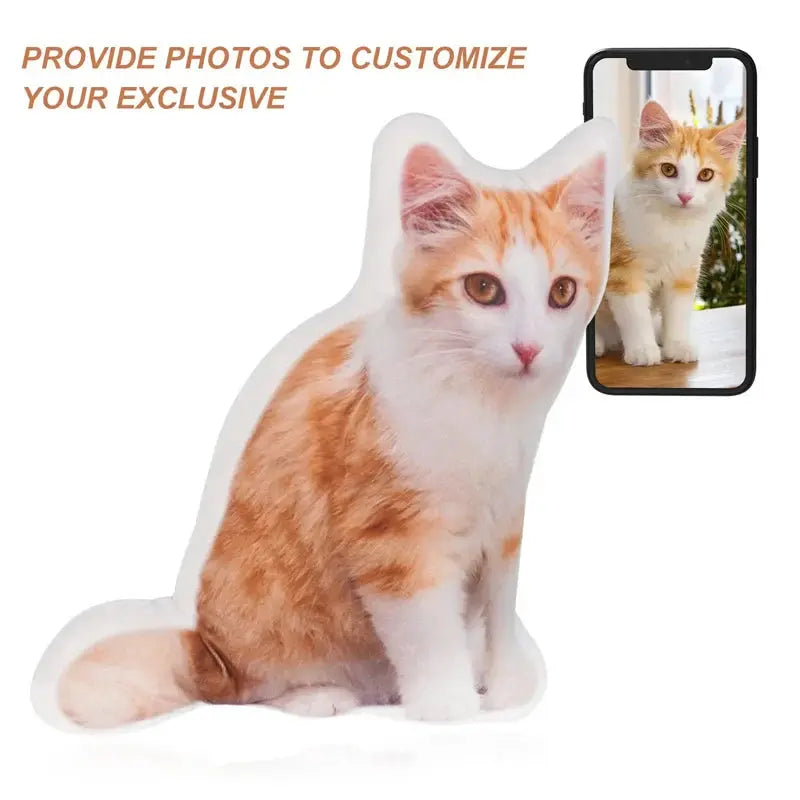 Personalized Photo DIY Pet Cushion Custom Stuffed Animal Pillow Printsforpet