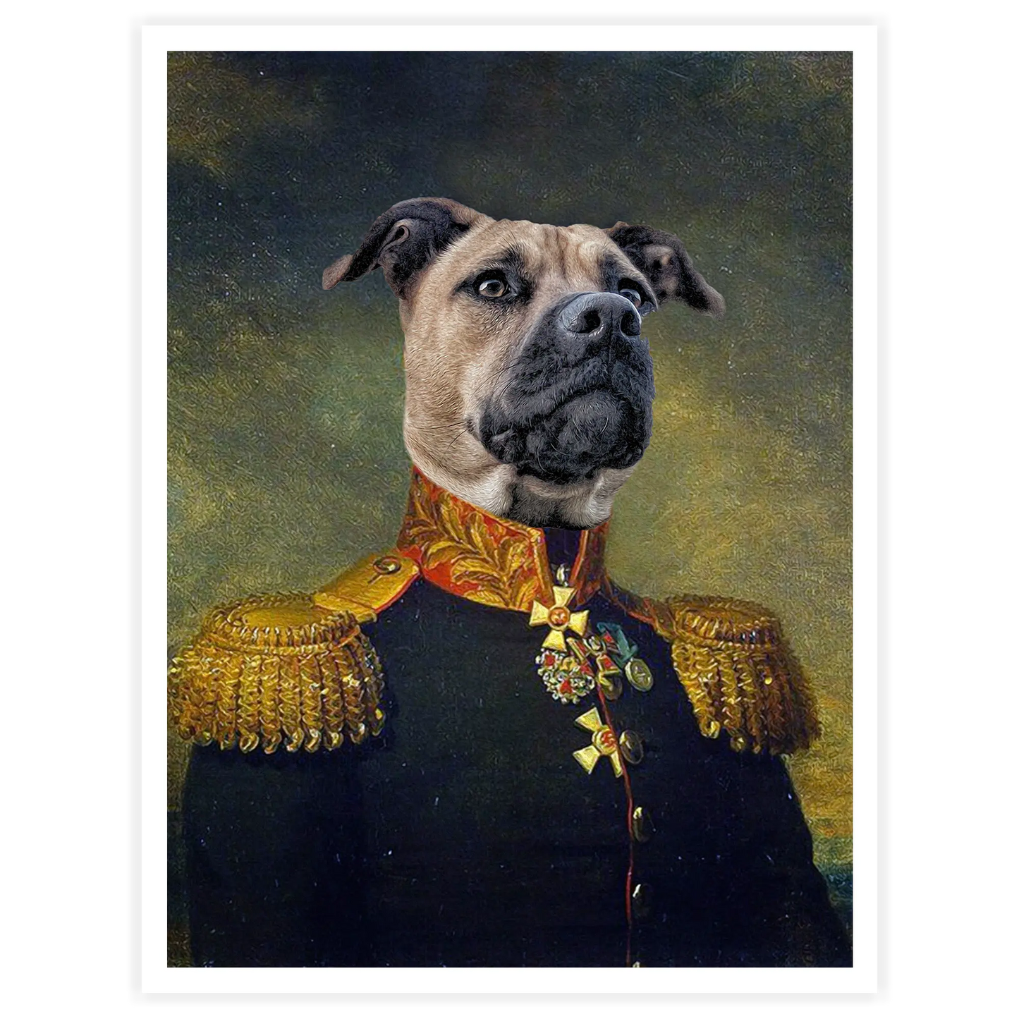 Master - Personal Custom Vintage Pet Portrait - Printsforpet