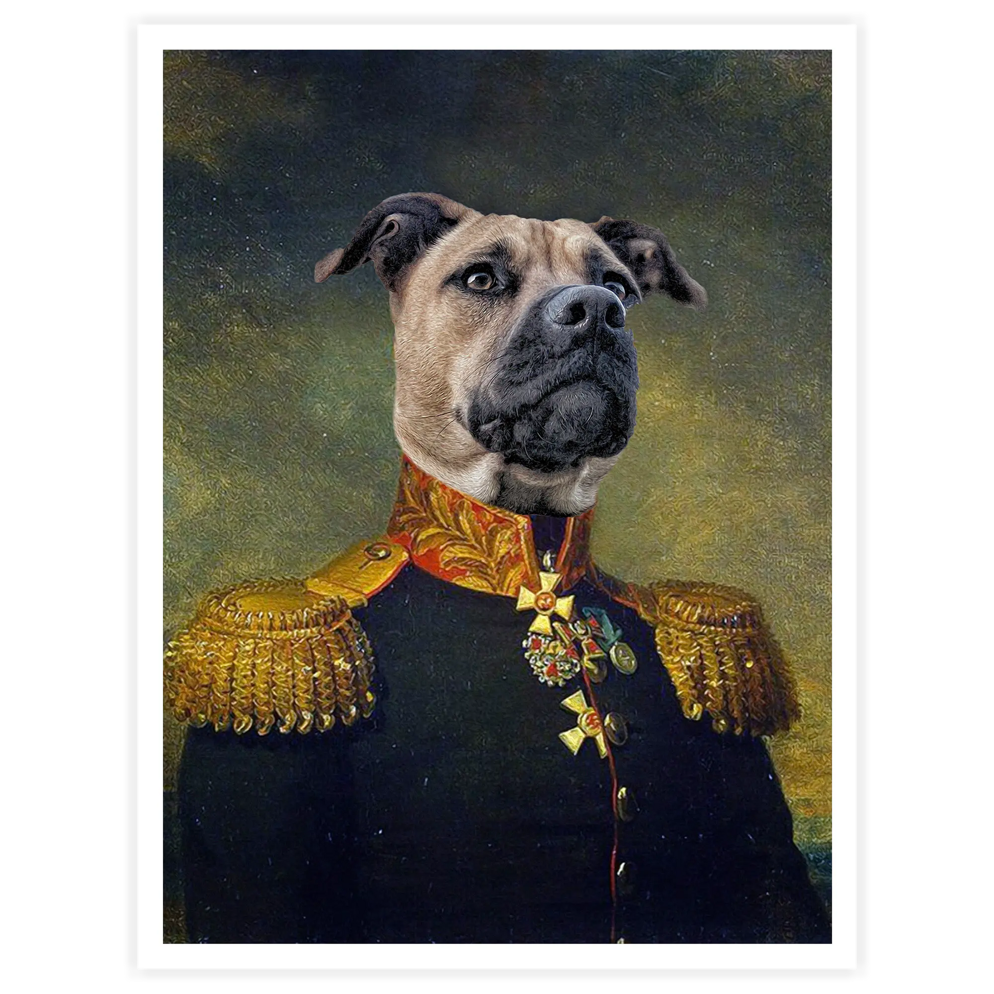 Master - Personal Custom Vintage Pet Portrait - Printsforpet