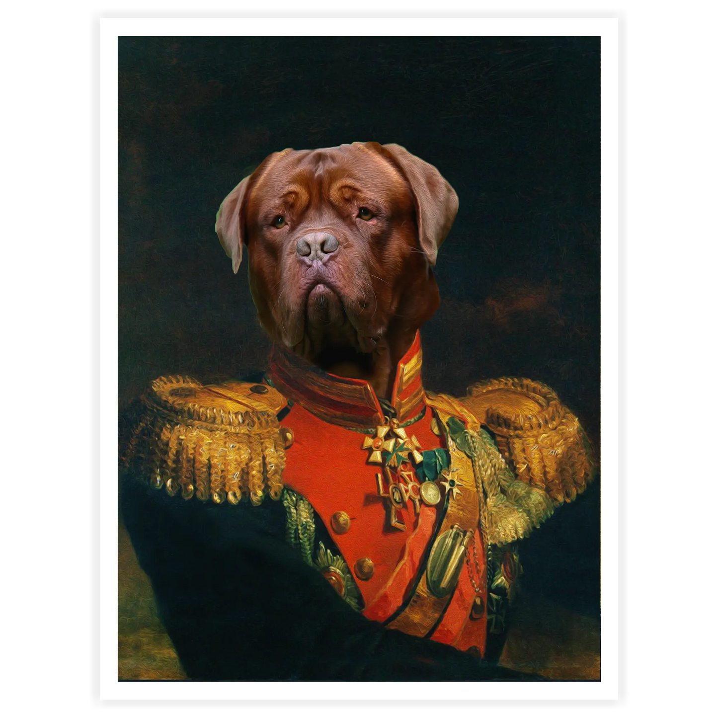 Napoleon - Personal Custom Vintage Pet Portrait - Printsforpet