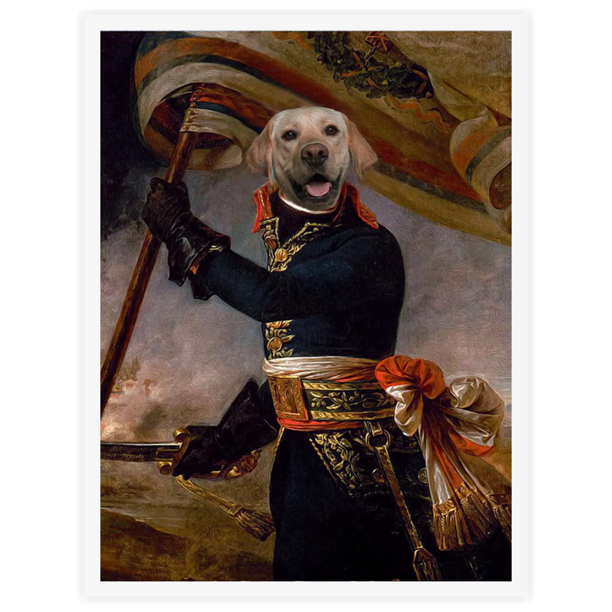 Patriot - Personal Custom Vintage Pet Portrait - Printsforpet