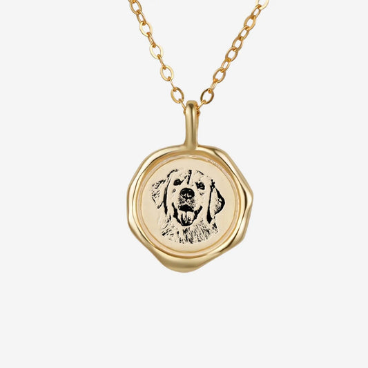 Personalized Pet Portrait Necklace Printsforpet