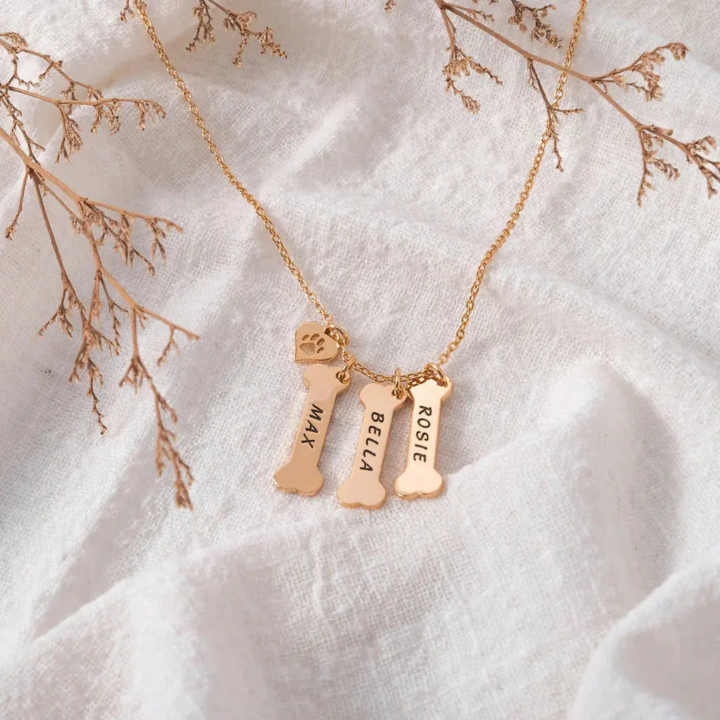 Personalized Bone Necklace Printsforpet