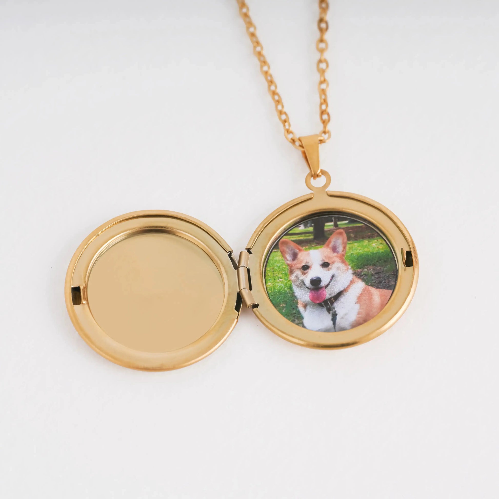 Personalized Pet Portrait Locket Necklace Printsforpet