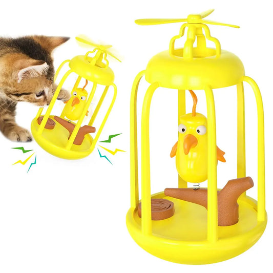 Cat Bird Cage Squeaky Toy - Printsforpet