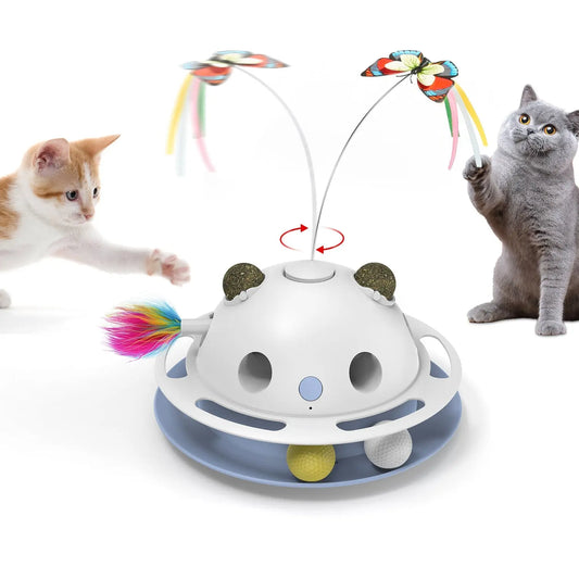 Cat Toys 4in1 Automatic Interactive Kitten Toy - Printsforpet