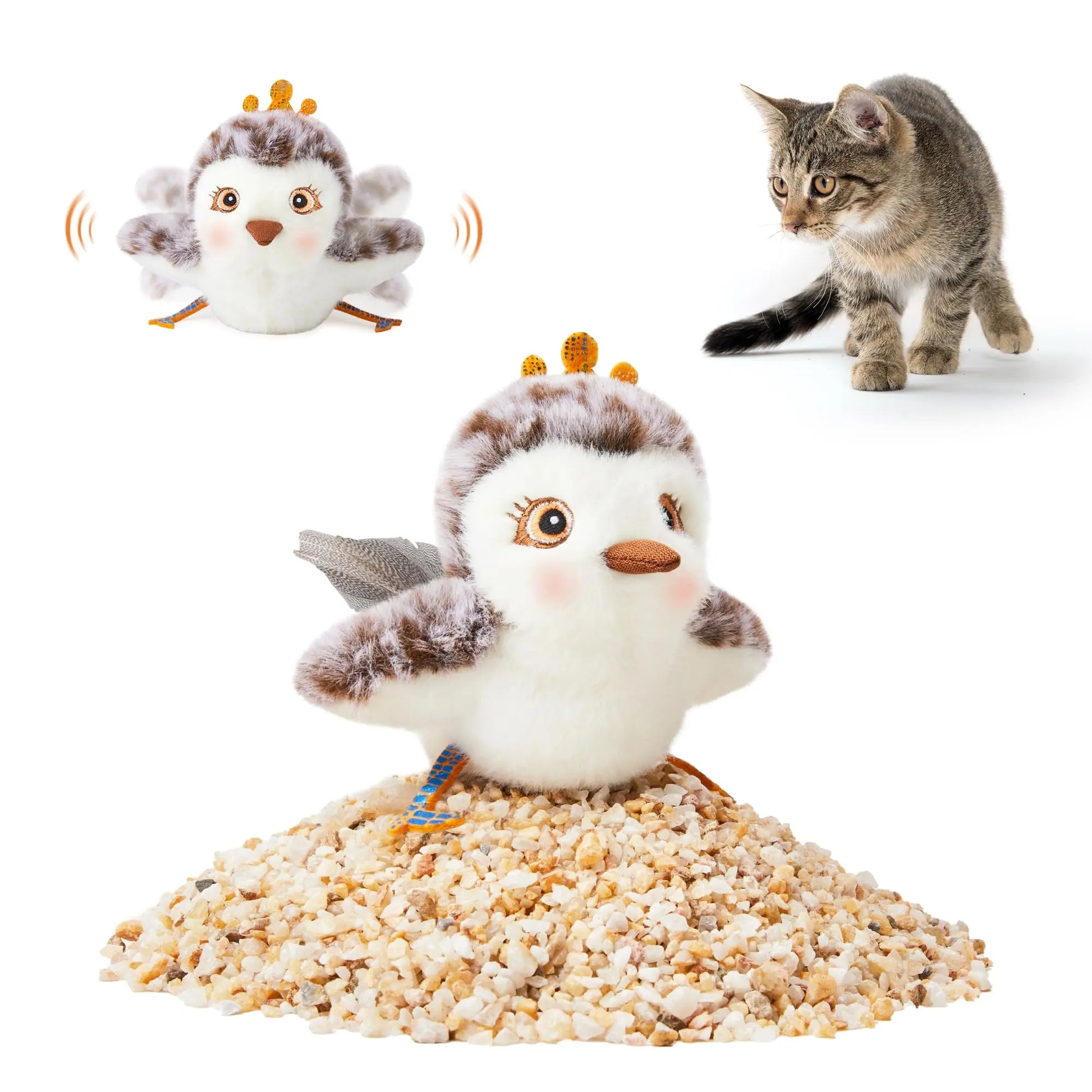 Cat Toys Flapping Bird, Princess Sandpiper - Printsforpet