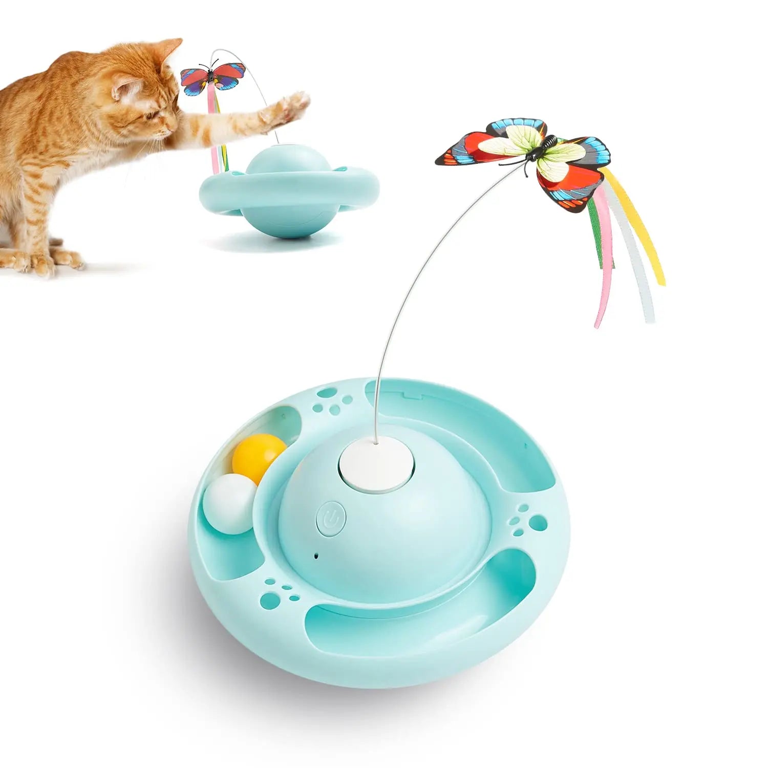 Cat Toys Tumbler Smart Interactive Electronic Kitten Toy - Printsforpet