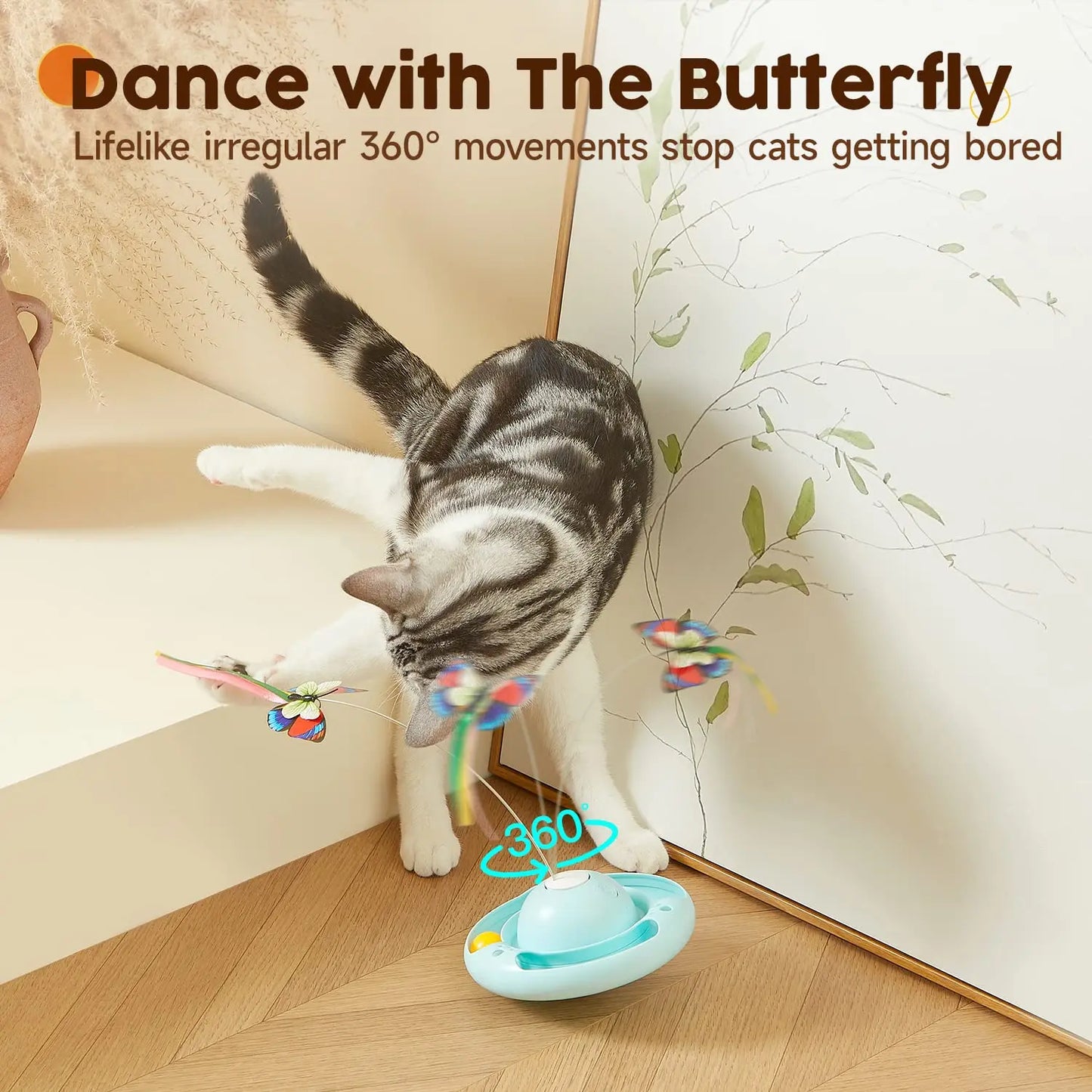 Cat Toys Tumbler Smart Interactive Electronic Kitten Toy - Printsforpet