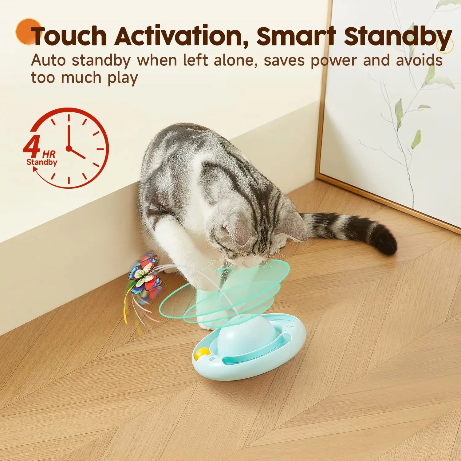 Cat Toys Tumbler Smart Interactive Electronic Kitten Toy - Printsforpet