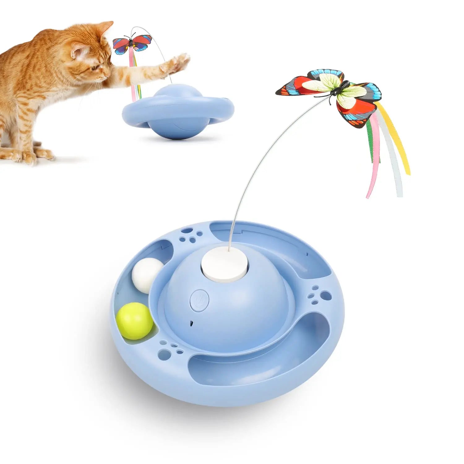 Cat Toys Tumbler Smart Interactive Electronic Kitten Toy - Printsforpet