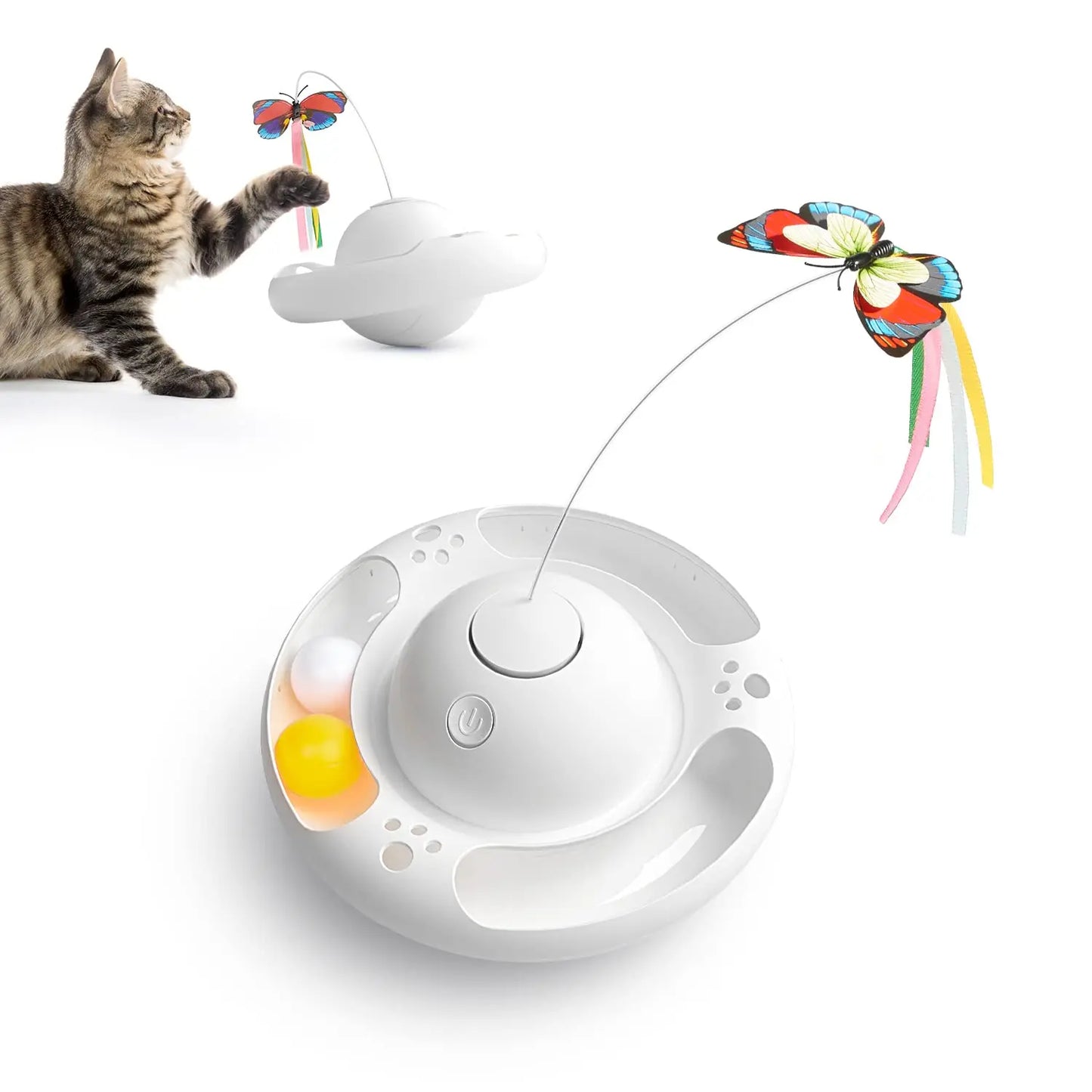 Cat Toys Tumbler Smart Interactive Electronic Kitten Toy - Printsforpet