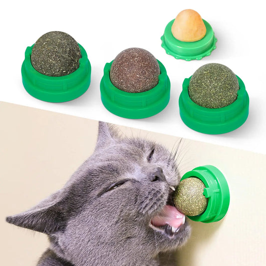 Catnip Silvervine Balls 4 Pcs - Printsforpet