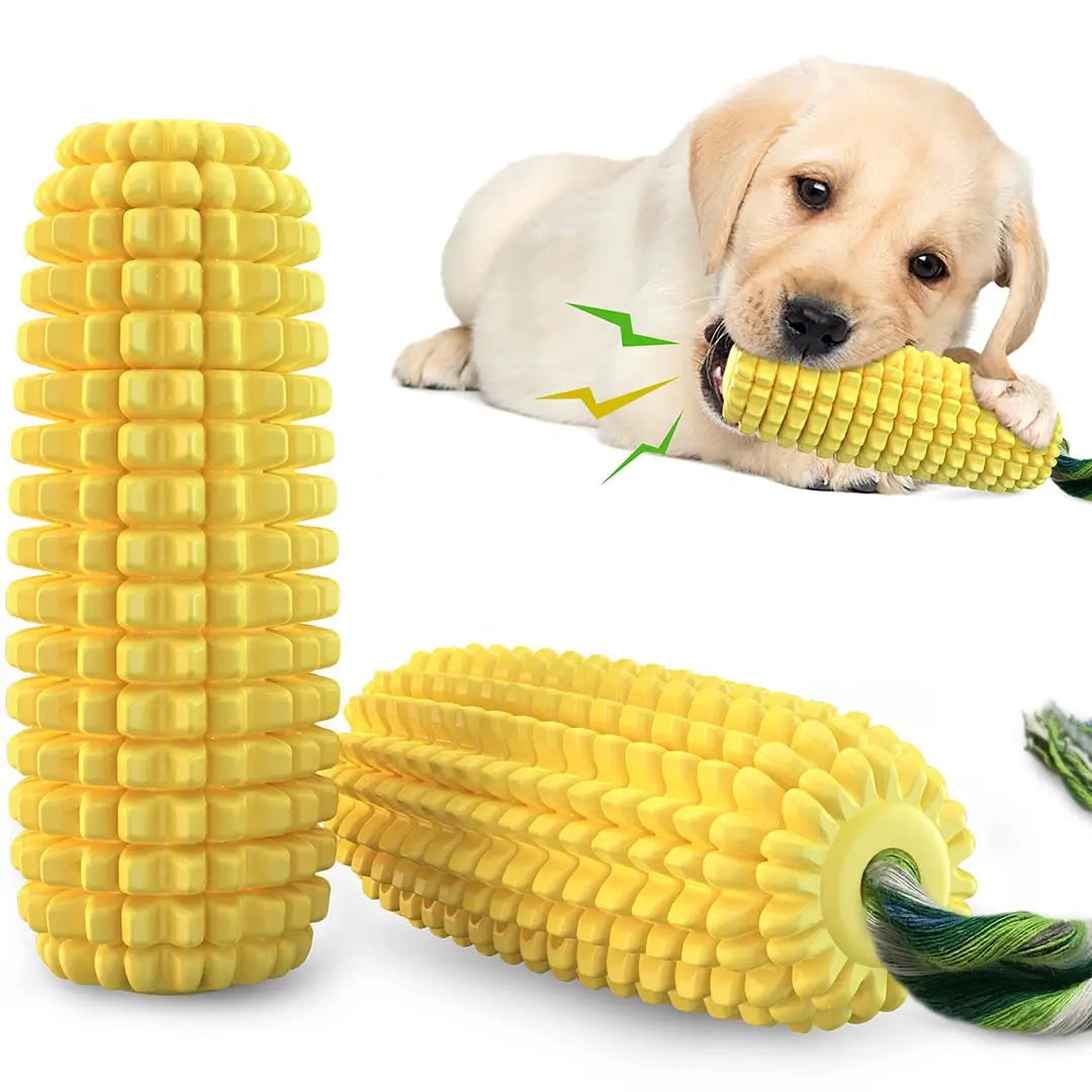 Dog Squeaky Chew Toy for Aggressive Chewers (Corn Shaped) - Printsforpet