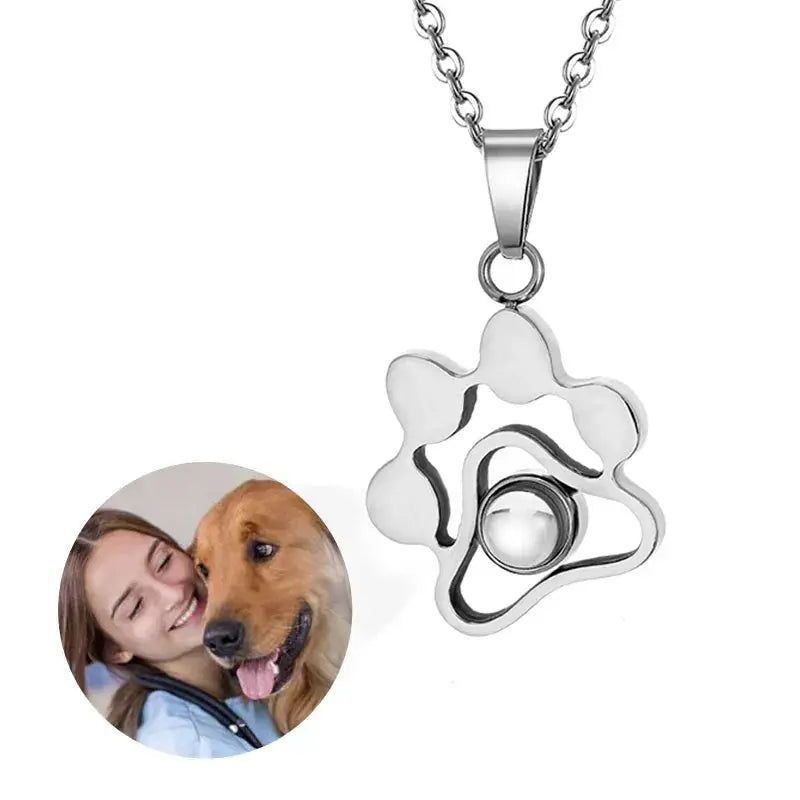 Custom Photo Projection Necklace With Picture Inside Love Projection Printsforpet