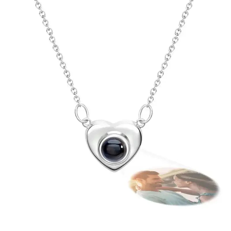 Custom Photo Projection Necklace With Picture Inside Love Projection Printsforpet