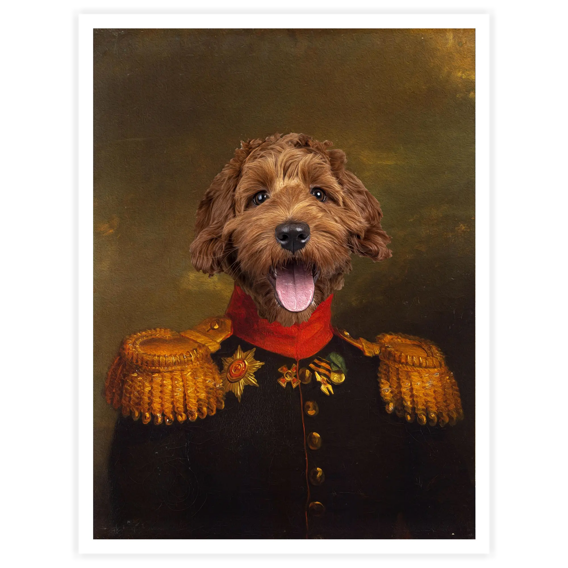 Sergeant - Personal Custom Vintage Pet Portrait - Printsforpet