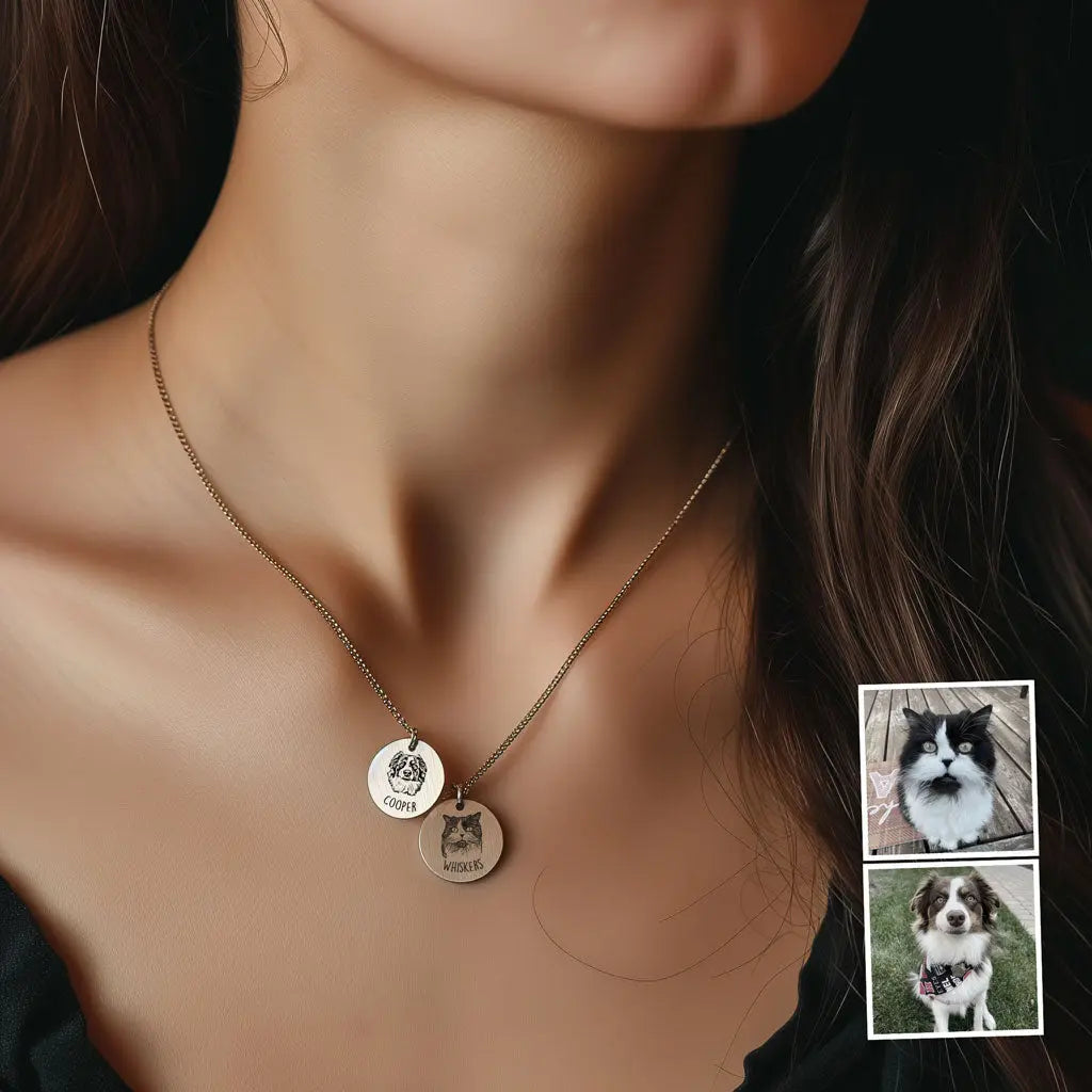 Custom Multiple Pet Necklace - Printsforpet