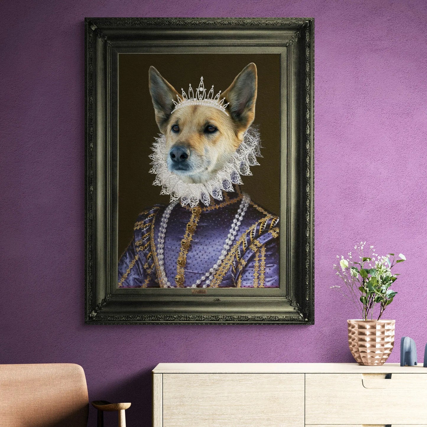 Dame - Personal Custom Vintage Pet Portrait - Printsforpet