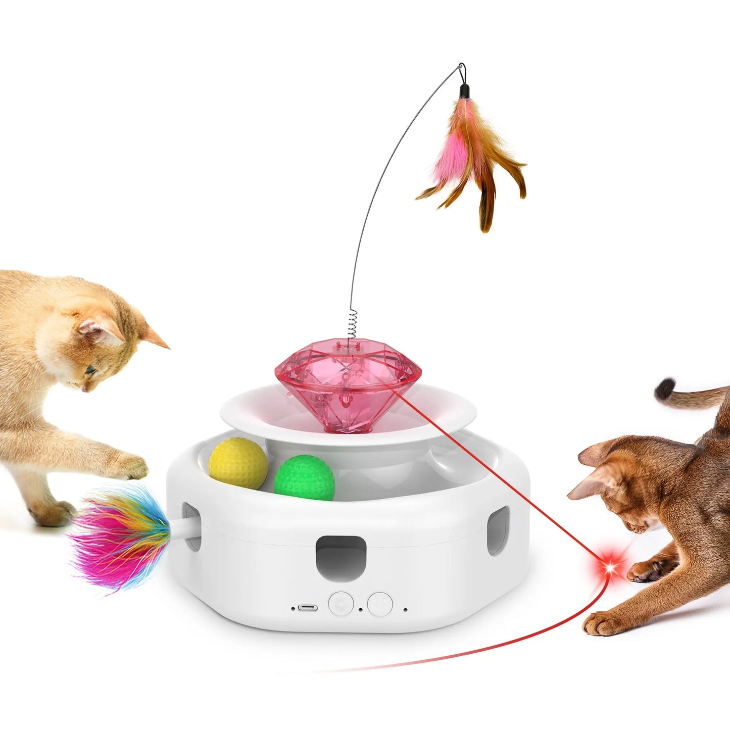 4-in-1 Interactive Cat Laser Toys - Printsforpet