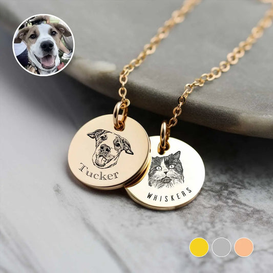 Custom Multiple Pet Necklace - Printsforpet