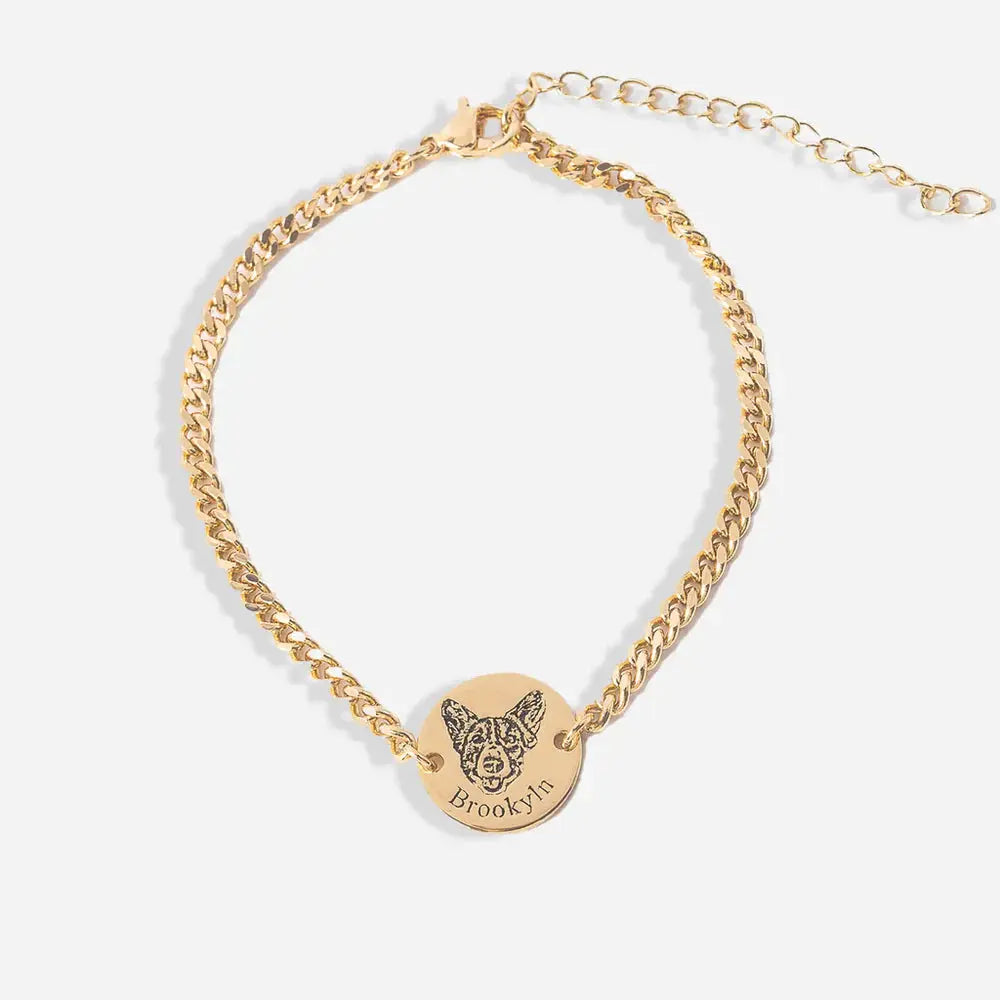 Pet Portrait Necklace+Bracelets Printsforpet