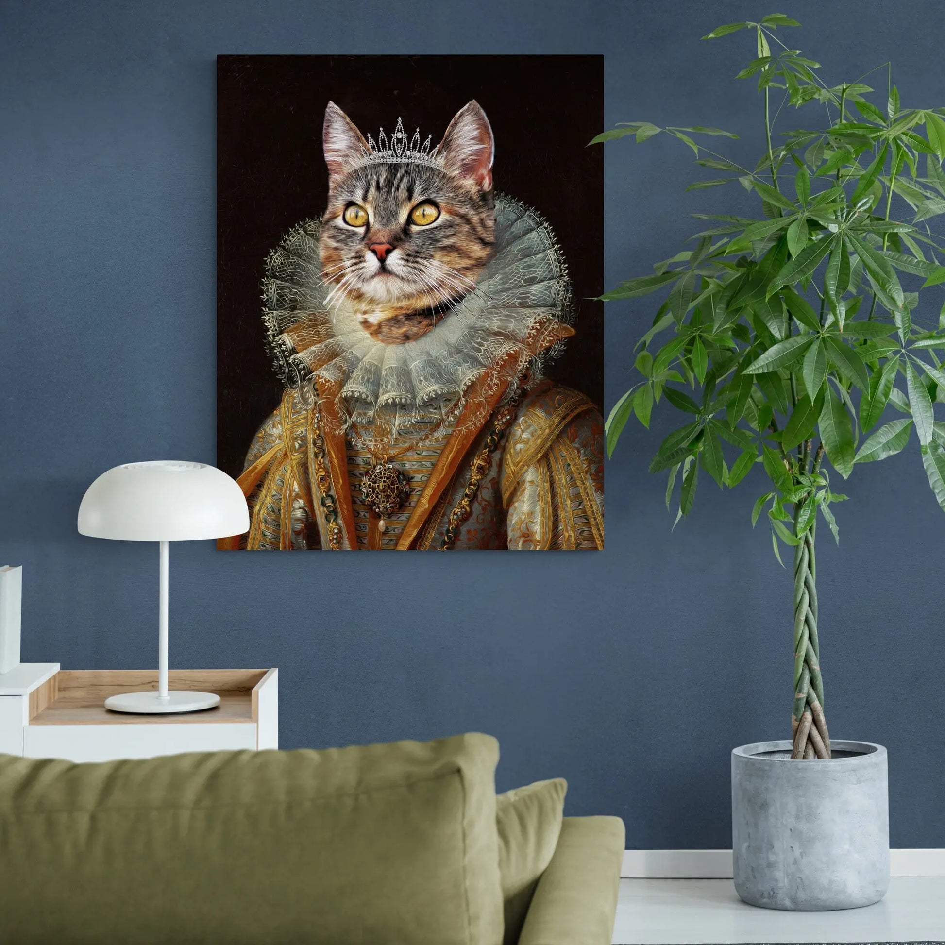 Queen - Personal Custom Vintage Pet Portrait - Printsforpet