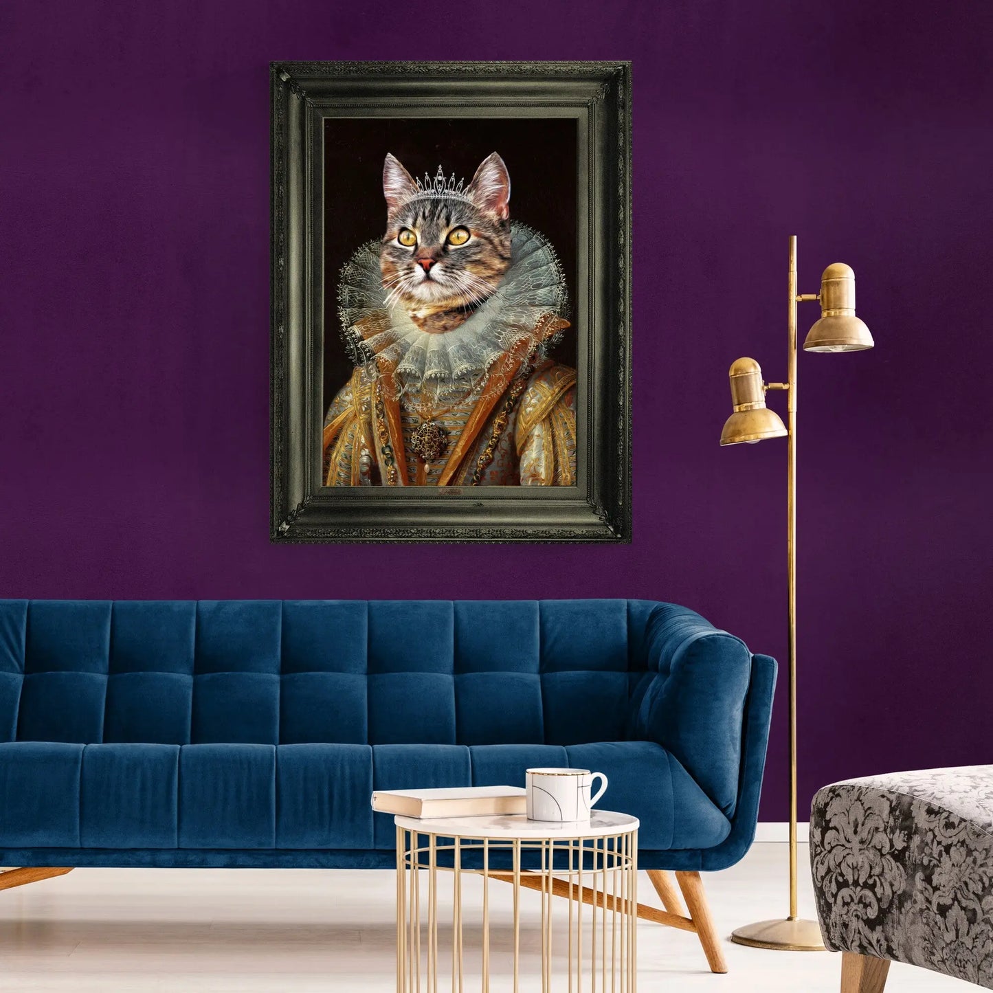 Queen - Personal Custom Vintage Pet Portrait - Printsforpet