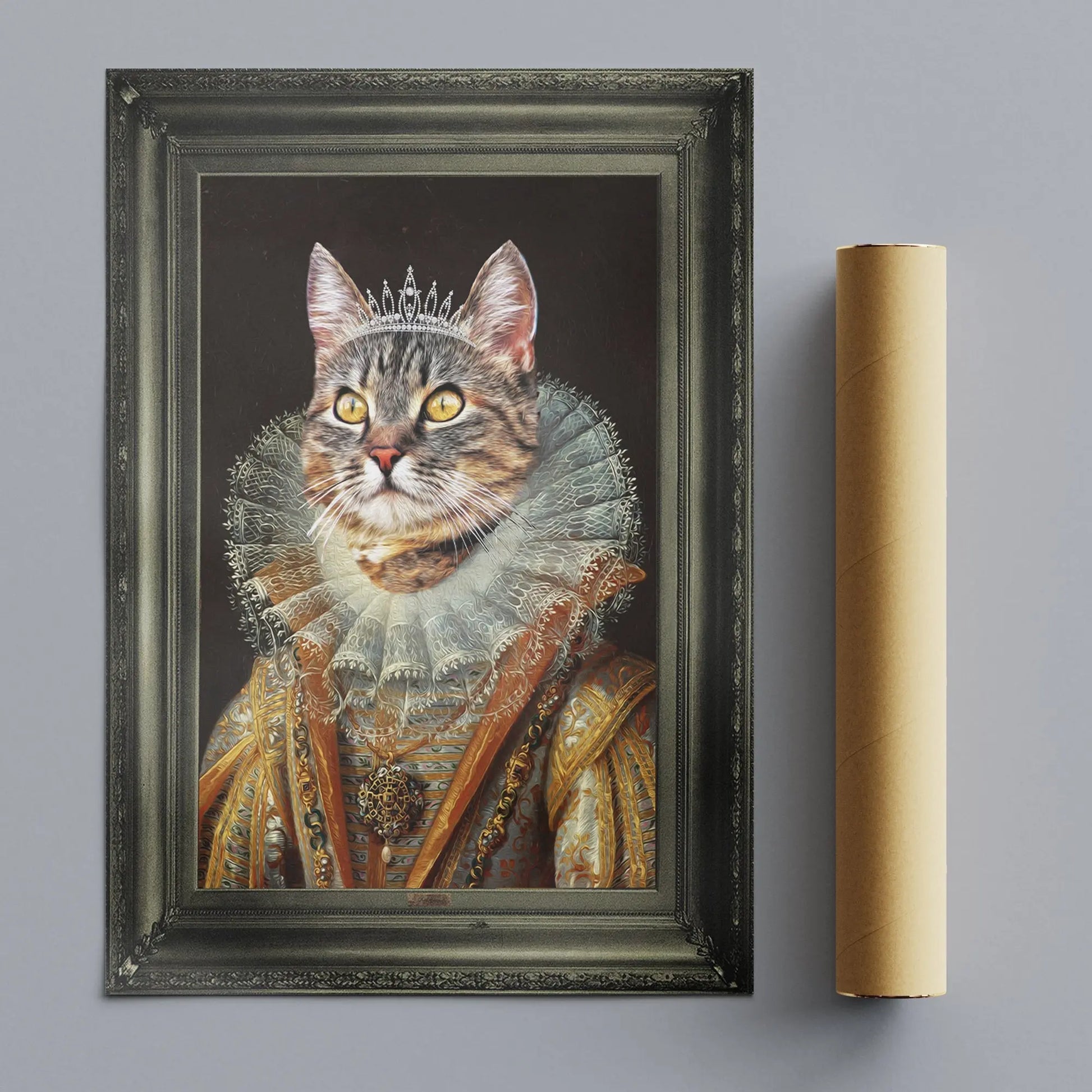 Queen - Personal Custom Vintage Pet Portrait - Printsforpet